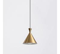 Pendant Lights for Bedroom Modern Cone Gold Ceiling Hanging Lamp Single Chandelier Kitchen Island Lights Lamps for Dining Room Cafe Bar