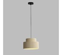 Pendant Lights for Bedroom Resin for Kitchen Island 9" Dining Room with Pleated Resin Shade Modern Nordic Hanging Light Fixture Indoor Mini Hanging Light