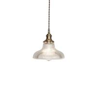 Pendant Lights Hanging Lamp Art Brass Glass Hanging Lamp Carved Lampshade Island Style E27 Bulb Metal Pendant Light Fixture Rural Shops and Farmhouses Decorative Ceiling Chandelier Compatible with K