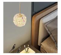 Pendant Lights, Hydrangea Crystal Pendant Light for Parlor Study Master Bedroom Creative French Post-Modern Luxury Decorative Ceiling Lamp(Gold L Adjustable,3 Color)