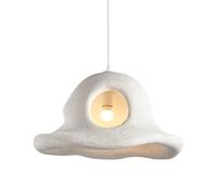 Pendant Lights Indoor Resin Modern Kitchen Island Light Hallway Restaurant Ceiling Hanging Lamp Japanese Bird Nest Shape Chandelier for Bedroom Living Room(22 * 40cm)