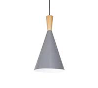 Pendant Lights, Industrial Retro Pendant Light Black Metal Wooden Pendant Lights Single Head Hourglass Shade 1, Indoor Pendant Lamp Indoor Ceiling Lamp Compatible with Kitchen Home Island Dining