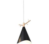 Pendant Lights, Japanese-Style Design Hanging Lights Wrought Iron Height Adjustable Pendant Lamps E27 Base Outdoor Lights Simple But Elegant Suitable for Sitting Room Farmhouse Suspension Lamp(Black)