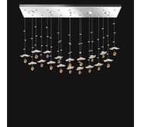 Pendant Lights Kitchen Island Chandelier Over The Dining Table Ceiling Hanging Lamp Lighting Room Nordic Style,Hanging Light(L150 W20CM,Neutral Light)