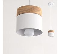 Pendant Lights Kitchen Island，Vintage,Industrial Rustic Metal Lampshade Hanging Ceiling Lamp Fixture E27 with Wooden Top Modern Small Chandelier