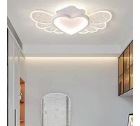 Pendant Lights Modern Ceiling Lamp Heart Shaped LED Ceiling Lamp, Kids Room Creative ing Fixture, Creative Wedding Room Lamp Heart Angel Design Better life