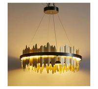 Pendant Lights, Modern Chandeliers for Dining Room Living with Remote Control LED Hanging Lamp Kitchen Island Pendant Light Lustre Fixtures(A-Dia60cm(Gold))