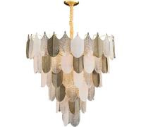 Pendant Lights Modern Crystal Chandelier Postmodern Stainless Steel Art Deco Designer Pendant Lighting Glossy Hanging Lamp Dining Room Lights,Hallway Living Room Light Fixture