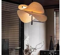 Pendant Lights, Modern Japan Style Nordic Fabric Led Chandelier Living Dining Bedroom B& Decoration Home Pendant Light Indoor Lighting Fixtures(White Light)