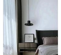 Pendant Lights, Modern Minimalist Bedside Chandelier Creative Restaurant Designer Black Hole Stone Bedroom Long-line Pendant Lamp(D 18cm,Tricolor Light)