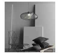 Pendant Lights, Modern Nordic Glass Cloud Design LED Pendant Lamp for Living Dining Room Kitchen Bedroom Decoration Chandelier Lights(B-20CM)