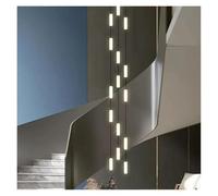 Pendant Lights, Modern Staircase Led Pendant Lights Living Home Decor Room Chandelier Lighting Duplex Villa Lamparas Loft Hanging Lamp Luminaria(Long-18lightsD)