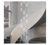 Pendant Lights, Modern Staircase Led Pendant Lights Living Home Decor Room Chandelier Lighting Duplex Villa Lamparas Loft Hanging Lamp Luminaria(Long-18lightsB)