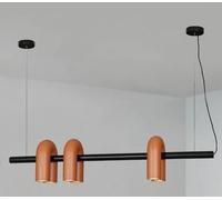 Pendant Lights, Nordic Modern Minimalist U-Shaped Iron Chandeliers Sample Room Bedroom Restaurant Art Pendant Lamp LED Designer Lighting Decor(Neutral,6 Lights-Orange)