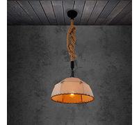 Pendant Lights, Nostalgic Retro Linen Lampshade Hemp Rope Chandelier American Country E27 Base Hanging Ceiling Lamps Indoor Restaurant Lighting Fabric Creative Island Kitchen Suspension,D
