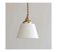 Pendant Lights, Simple Modern - Pendant Lamp E27 Loft Decor Japanese Style Brass Ceramics Hanging Light Dining Room Home Lighting Bedroom Bedside Antique Droplight Luminaire (Color : Pink)(White)