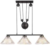Pendant Lights V-intage Metal Kitchen Droplight E27 3- Lights American Loft Industrial Ceiling Chandelier Fixtures Ceiling Fitting Lights,Room Light Fixture