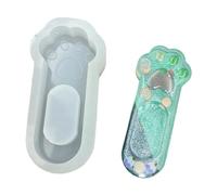 Pendant Mold Earrings Crafting Molds Cats Paw Shape Jewelry Silicone Earring Pendant Molds for Earring Silicone Puss Paw