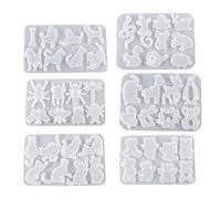 Pendant Mold Earrings Moulds Jewelry Making Molds Animal Series Silicone Keychain Moulds Suitable for Crafting Lover Silicone Earring Molds