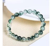 pendant Natural Stone Multicolor Crack Quartz Crystal Round Loose Beads for Jewelry Making Frizzling Rock Popcorn DIY Bracelet Jewellery-Making (Color : Color 4, Size : 6mm)