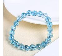 pendant Natural Stone Multicolor Crack Quartz Crystal Round Loose Beads for Jewelry Making Frizzling Rock Popcorn DIY Bracelet Jewellery-Making (Color : Color 5, Size : 8mm)