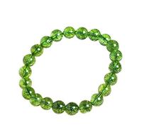 pendant Natural Stone Multicolor Crack Quartz Crystal Round Loose Beads for Jewelry Making Frizzling Rock Popcorn DIY Bracelet Jewellery-Making (Color : Color 3, Size : 6mm)