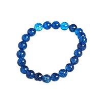 pendant Natural Stone Multicolor Crack Quartz Crystal Round Loose Beads for Jewelry Making Frizzling Rock Popcorn DIY Bracelet Jewellery-Making (Color : Color 6, Size : 10mm)