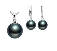 Pendant Necklace Earring Earring Pearl Earrings Set Water Wave Tassel Pearl Chain Necklace Necklaces & Pendants