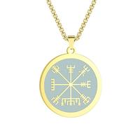 Pendant Necklace for Men Boys Stainless Steel the Witcher Medallion Charm Chain Hip Hop Jewelry