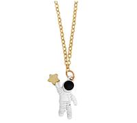 Pendant Necklace, For Wife, Mom, Girlfriend, Daughter, Friend Cute Cartoon Space Astronaut Chain Necklaces Women Pendants Necklaces For Friendship Gifts Rose Laye Necklace (A, One Size)