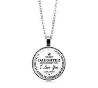 Pendant Necklace For Women Fashion Jewelry Accessories Pendant Jewelry I Necklace Heart You For Daughter Gifts From Inspiration Mom Dad Love Birthday Gifts Necklaces Pendants Plane Women (B,)