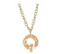 Pendant Necklace For Women Jewelry Accessories Ladies Girls Letter Necklace 26 Letter Pendant Popular Temperament Simple Transparent Resin Dried Flower 26 English Letters Hip Hop Girl (Q,