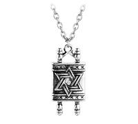pendant necklace Hebrew Torah Scroll Pendant Necklace Amulet Halloween Wedding Party Holiday Gift For Men And Women Daily Jewelry