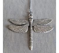 pendant necklace Large Dragonfly Pendant Long Chain Necklace Boho Long Necklace Good Luck Butterfly Necklaces for Women Jewelry