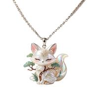 Pendant Necklace Myth-Inspired Creature Jewelry with Glossy Sculpted Charm, Clavicle Chain Styling for Daily Wear and Parties Fantasy Pendant Jewelry Creature Chain Charm Necklace Decorative Accessory