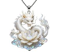 Pendant Necklace Myth-Inspired Creature Jewelry with Glossy Sculpted Charm, Clavicle Chain Styling for Daily Wear and Parties Fantasy Pendant Jewelry Creature Chain Charm Necklace Decorative Accessory