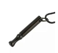 Pendant Necklace Stress Relief Fashion Breathing Relief Whistle-black
