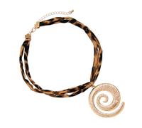 Pendant Necklace - Wedding Starfish Conch Pendant | Dainty Layered Leopard Necklace for Men Women Prom Birthday Valentines Christmas Easter Beach Travel Casual
