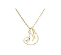 Pendant Necklaces For Women Girls Lady Valentine'S Day Sloth Jewelry Gifts Sterling Silver Sloth Necklace Jewelry For Women Men Girls Boys Rose Dainty Necklace (Gold, One Size)