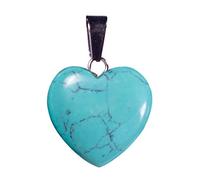 Pendant Peach Necklace Heart Crystal Stone Women's Natural Rough Necklaces & Pendants Dainty Pearl for Women (as shows, One Size)