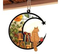 Pendant, Stained Glass Cat for Hanging on , Cat , Cat Ornament, Acrylic Window , Animal Decorative Ornaments