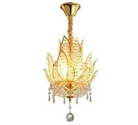 PendantLight, Creative Pendant Light, Chinese Zen Crystal Decorative Chandelier for Living Room Bedroom Entrance Aisle Balcony Dining Room Stair Pendant Light
