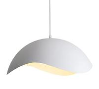 PendantLight, Creative Semicircle Chandelier Adjustable Hanging Wire Pendant Light for Dining Table Cafe Bedroom Dining Hallway Decorate SuspensLamp(White,Three-color light)