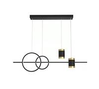 PendantLight, Creative Starry ProjectChandeliers LED Dimmable Pendant Light for Living Room Restaurant Dining Table Kitchen Island Pendant Lamp(Black,Stepless dimming)