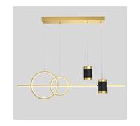 PendantLight, Creative Starry ProjectChandeliers LED Dimmable Pendant Light for Living Room Restaurant Dining Table Kitchen Island Pendant Lamp(Gold,Three-color light)