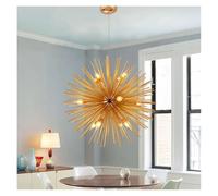PendantLight, Modern Creative Dandelion Chandelier Parlor Bedroom Dining Room Hanging Light Hotel Exhibition Hall Cafe Gold LED Suspend(Cold,D64cm 12heads)