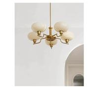 PendantLight, Modern French Cream Style Bedroom, Study, Restaurant, Pendant Light, Nordic Retro Designer Living Room(White,Golden 5 Yellow)