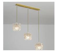 PendantLight, Modern Snowflake Design Crystal Hanging Lamp Aisle Balcony Light Restaurant Bar Chandelier Nordic Bedside Parlor Droplight(Cold,3 Lights B)
