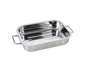 Pendeford Housewares 35 cm Stainless Steel Roasting Dish, Multi-Colour,SS835