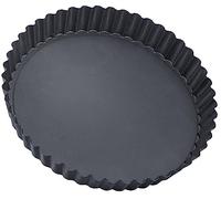 Premium Loose Base Quiche/Flan Pan - 26cm, Dishwasher Safe, Non-Stick, Easy to Clean - Perfect for Quiches, Flans, and Tart Recipes, Grey